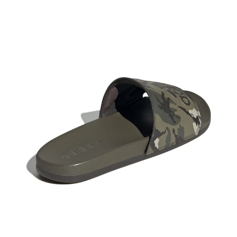 Adidas Adilette Comfort Slides Olive Strata Shadow Olive Putty Grey-3
