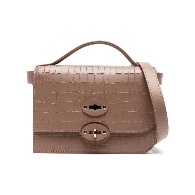 Zanellato Ella Cayman Leather Tote Bag-0
