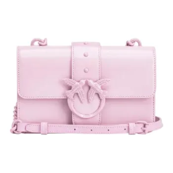 PINKO Love Bag Nappa Leather Shoulder Bag Crossbody Bag Mini Women's Light Pink