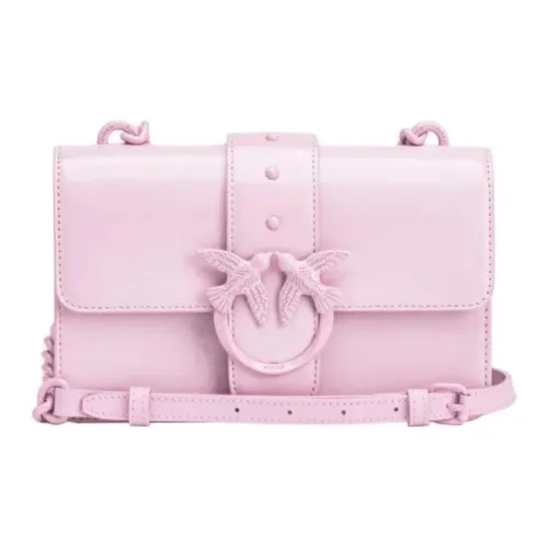 PINKO Love Bag Nappa Leather Shoulder Bag Crossbody Bag Mini Women's Light Pink