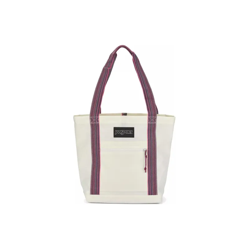 JanSport Recycled Polyester Tote Bag Shopping Bag Handbag Shoulder Bag Unisex White Multicolor-0