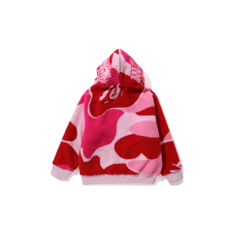 Bape Mega Abc Camo Shark Boa Hoodie Jacket-5