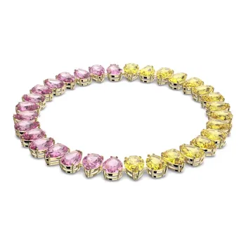 Swarovski Millenia Faux Crystal Necklaces Women's Pink/Yellow