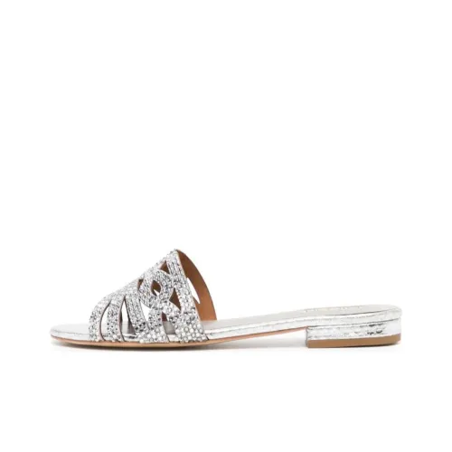 NICOLI Slide Slippers Women's Silver