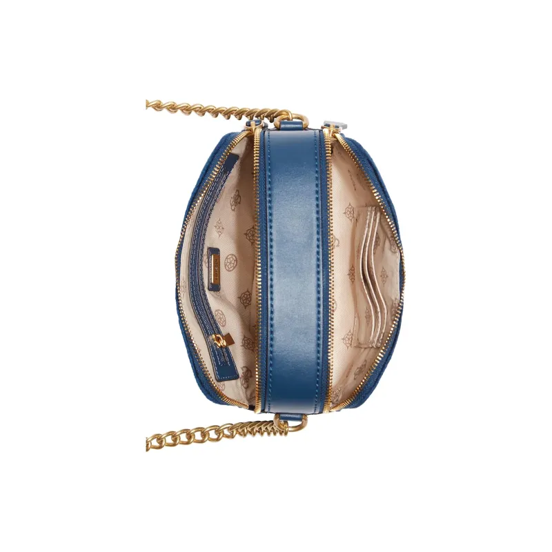 GUESS Velvet Camera Bags Crossbody Bag Shoulder Bag Women's Marine Blue-2