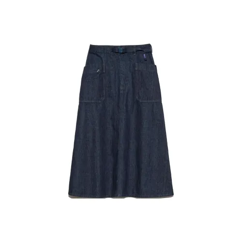 THE NORTH FACE PURPLE LABEL Denim Long Skirts Women's Indigo