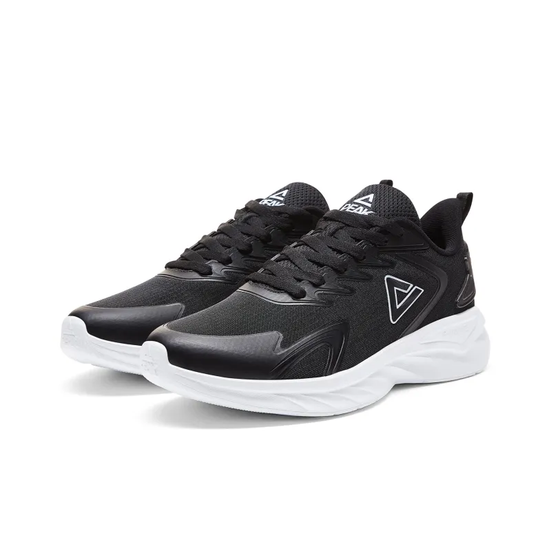 PEAK Running Shoes Women's Low Top Black Beige-2
