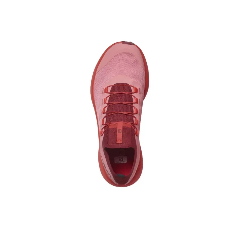 SALOMON Cushioning Wear-Resistant Low-Top Running Shoes Women's Red-1