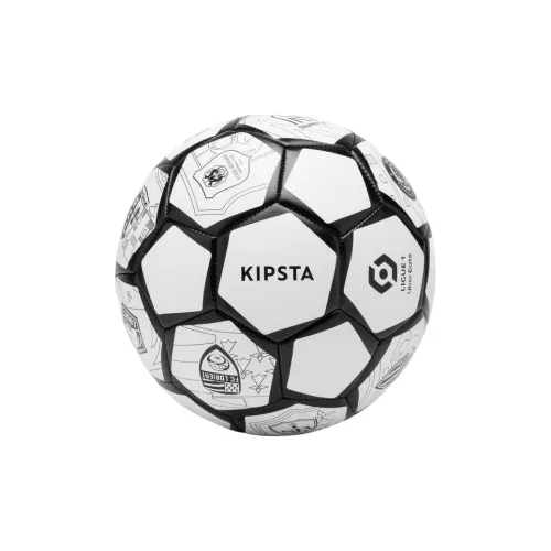 DECATHLON Size 5 1 Size Soccer PVC Machine Stitched Soccer Ball Unisex Black White