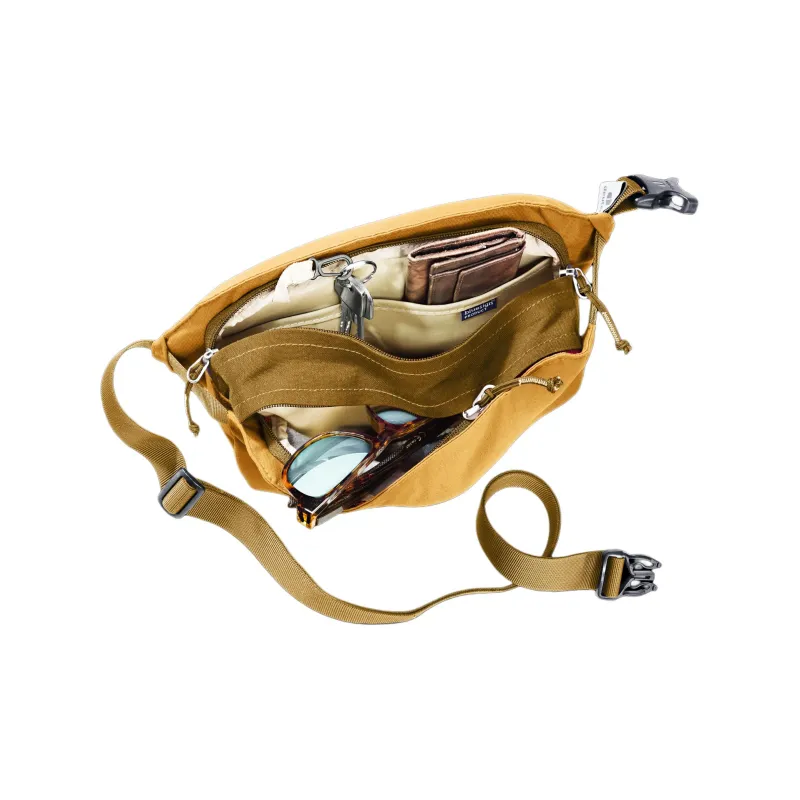 DEUTER Recycled Polyester One Shoulder Crossbody Fanny Pack Regular Unisex Cinnamon Blend With Almond-2