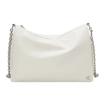 CALVIN KLEIN Synthetic Material Shoulder Bags Small Square Bag Crossbody Bags Medium Size Women's Ivory White
