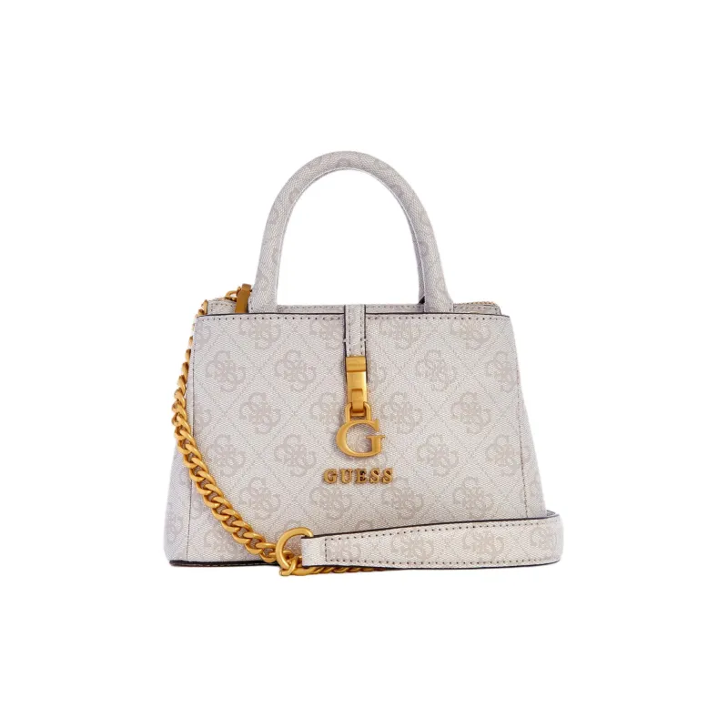 GUESS Artificial Leather Handbag Shoulder Bag Crossbody Bag Mini Women's White-0