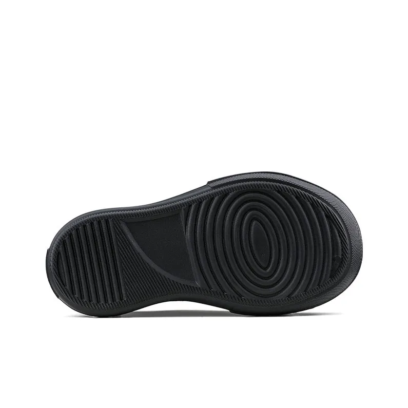 HANQIAORIJI Rakura Series Wear Resistant Height Increasing Low Top Skateboard Shoes Unisex Black-7