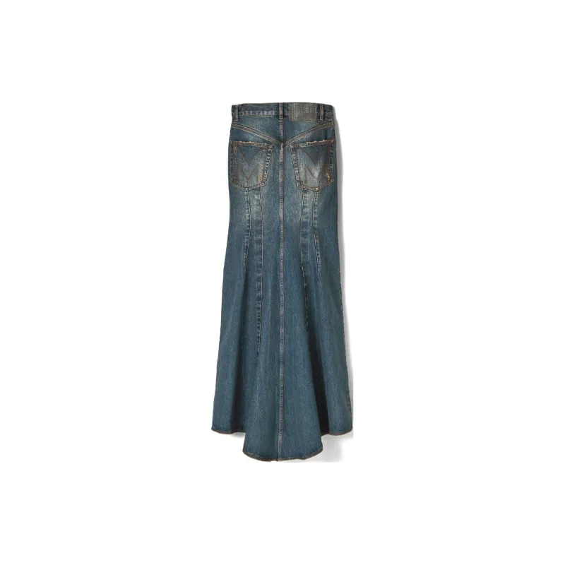 MARC JACOBS Fluted Denim Maxi Skirt-1