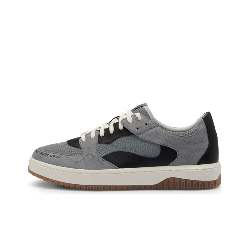 HUGO BOSS Low Top Skateboard Shoes Men's Light Gray-0