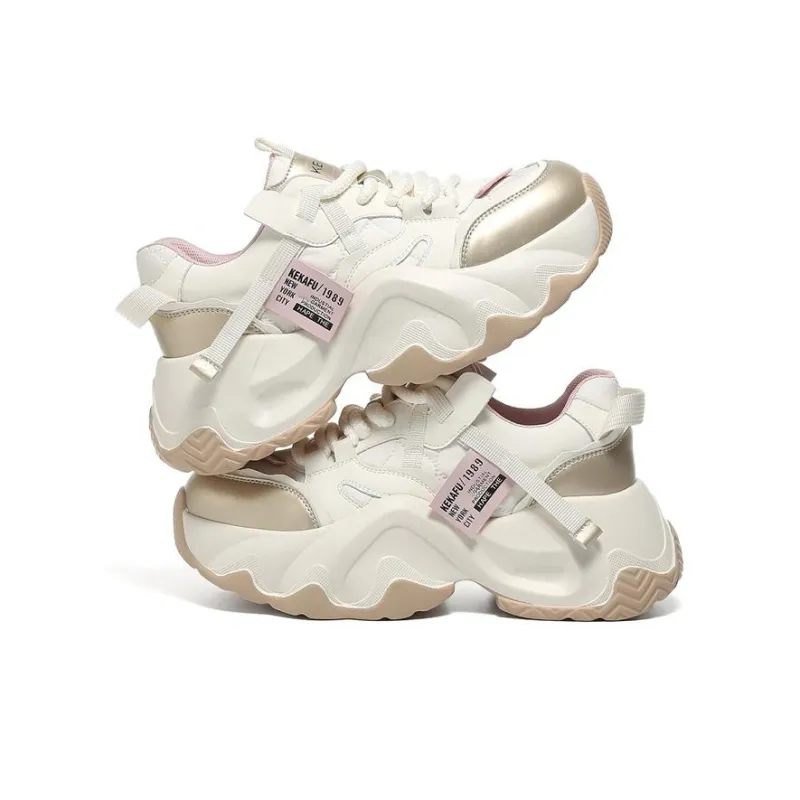 KEKAFU Height Increasing Low Top Chunky Sneakers Women's-10