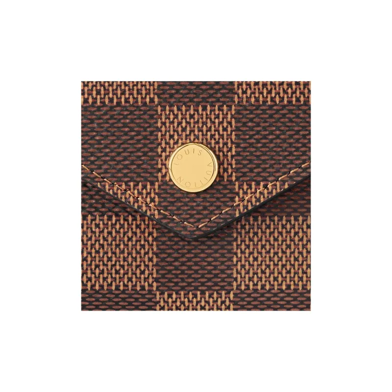 LOUIS VUITTON Wallet Victorine Damier Ebene Rose Ballerine-5