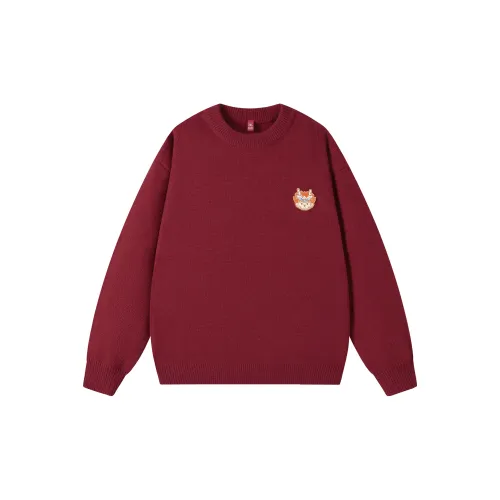 Teddy Bear Collection Year Of The Dragon Limited Series Sweaters Unisex Red