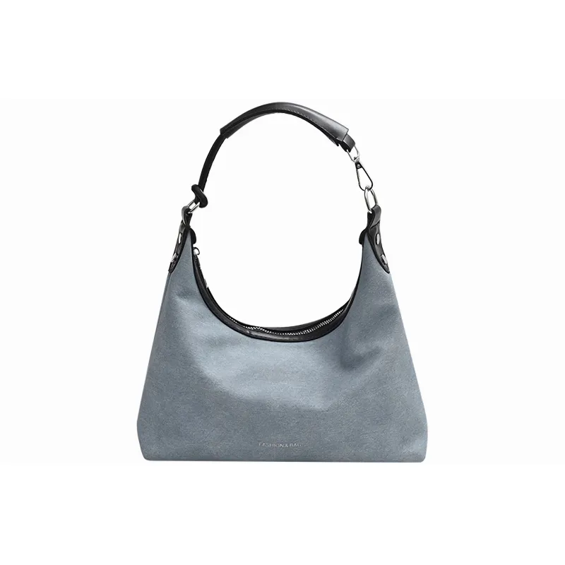 JANE KLAIN Synthetic Leather Handbag Shoulder Bag Regular Women's Light Blue/Khaki/Dark Gray-0