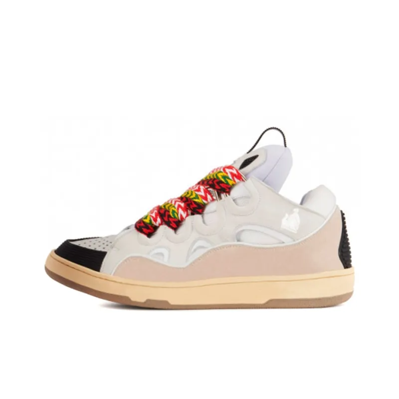 Lanvin Leather Curb White Ivory-0