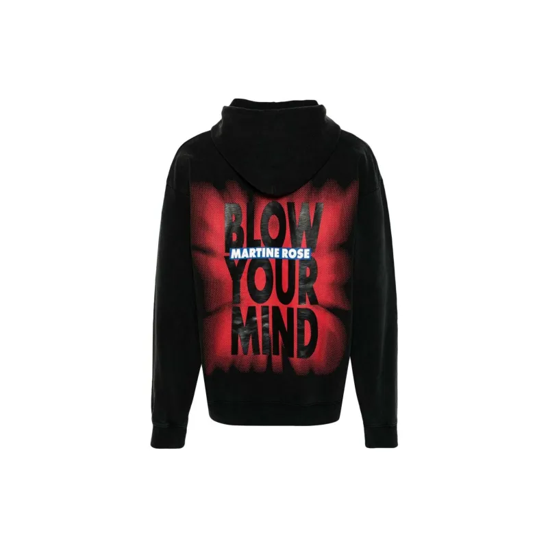 Martine Rose Logo Printed Drawstring Hoodie-1