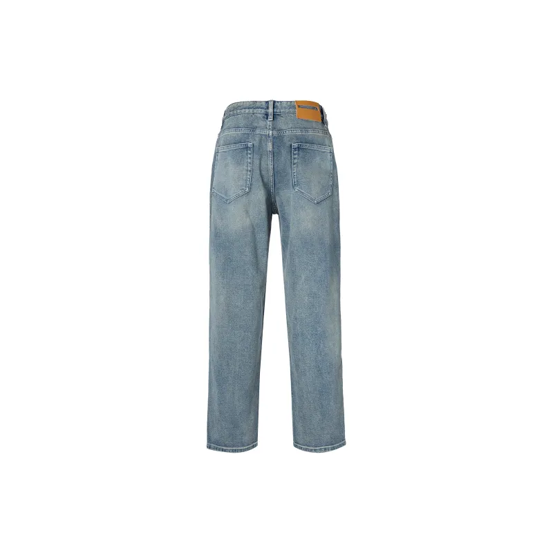 PEACEBIRD MEN Jeans Men Denim Blue Loose Fit, Straight Fit-1