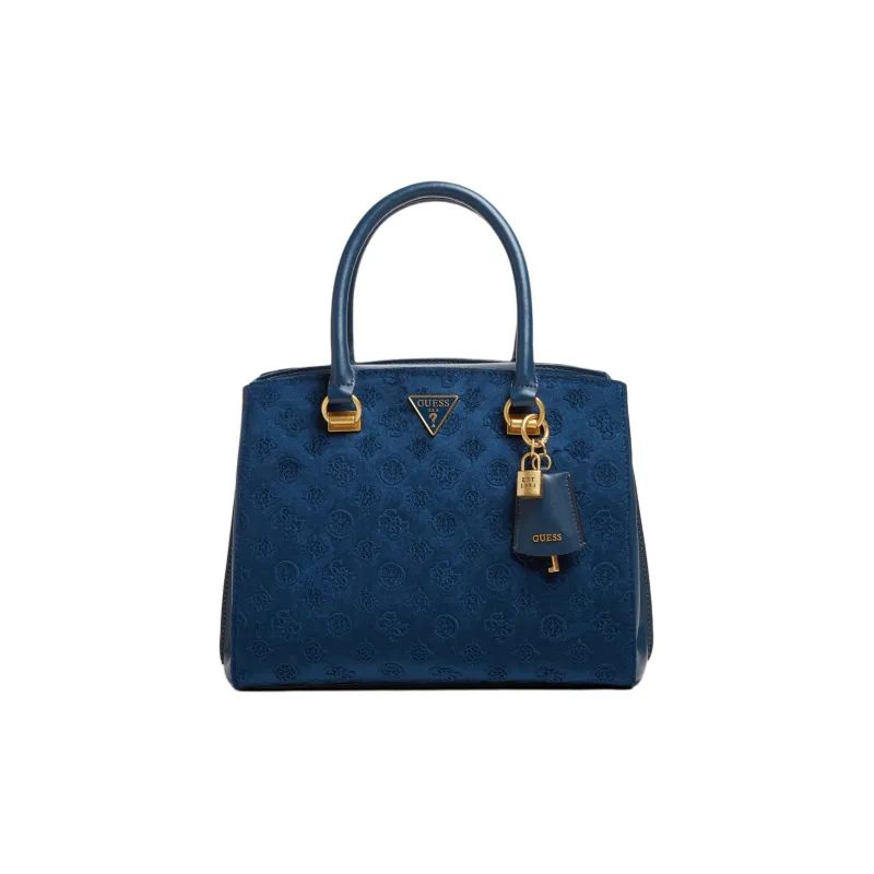 GUESS Velvet One Shoulder Handbags Regular Women's Blue-0