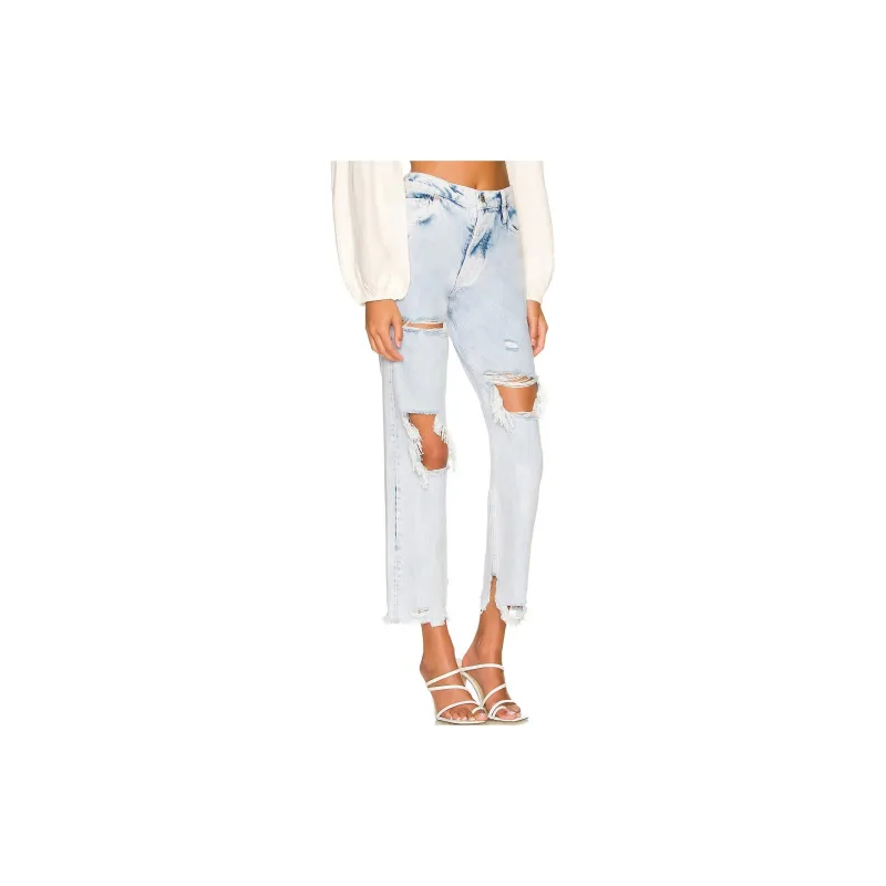 FREE PEOPLE Casual Pants Women's Light Blue-2