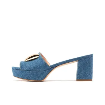 Rupert Sanderson Tritaz Denim Sandals