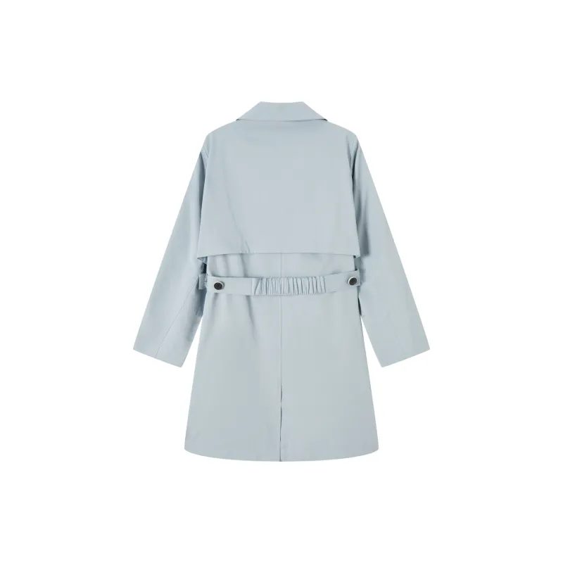 FINITY Trench Coat Women's Gray Blue-1