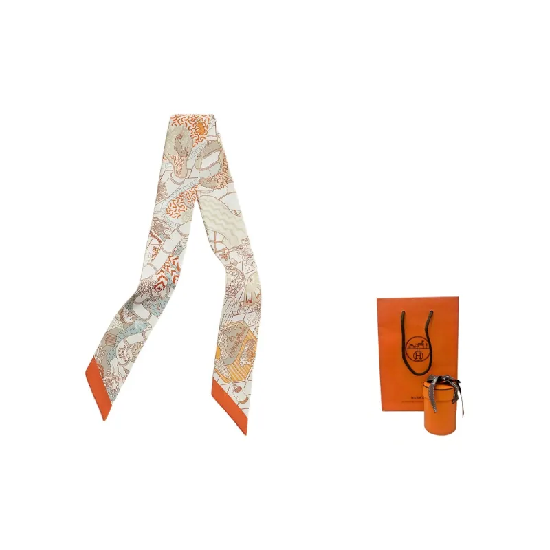 HERMES Silk Scarves Women's Multicolor-5