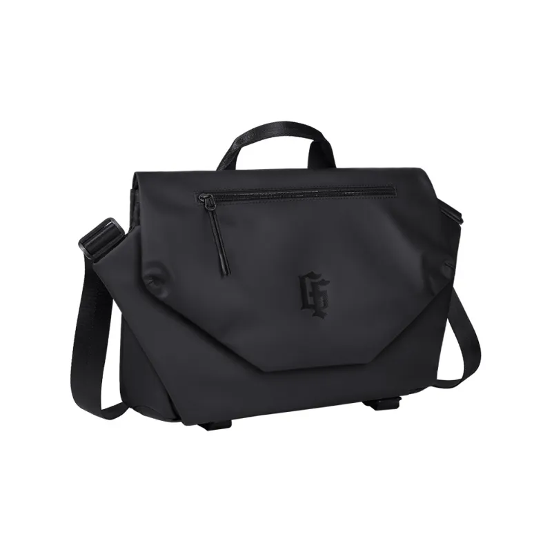 GOLF Fabric Schooling Commute Cycling Bag, Crossbody Bag, One Shoulder Handbag Tubas Men's Black/Black & White-2