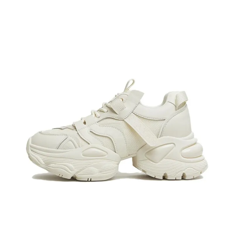 TATA Chunky Sneakers Women's Low Top Solid Color-0