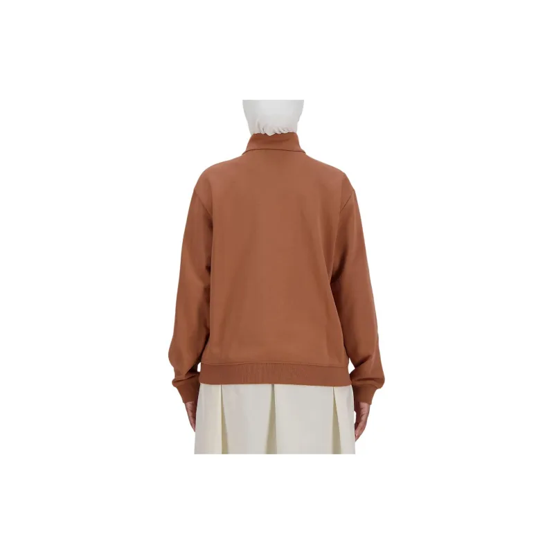 New Balance Sportswear's Greatest Hits Quarter Zip Sweatshirt Women's Walnut Brown-1