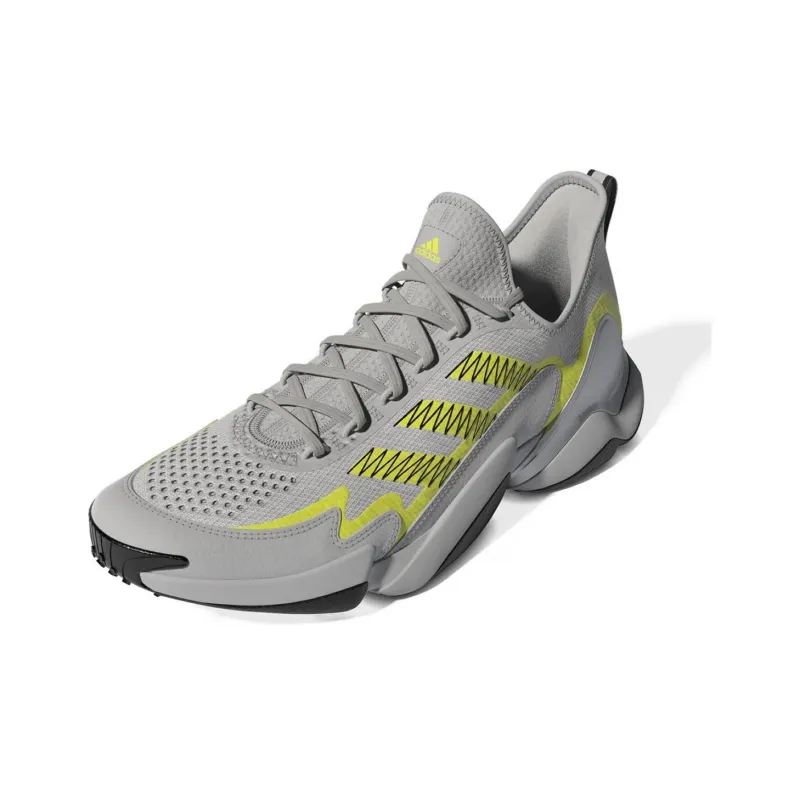 Adidas Impact FLX Cushioning Wear Resistant Mid Top Training Shoes Men's Gray Yellow-2