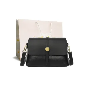 VANDEE Cow Leather Shoulder Bag Crossbody Bag Regular Women's Black