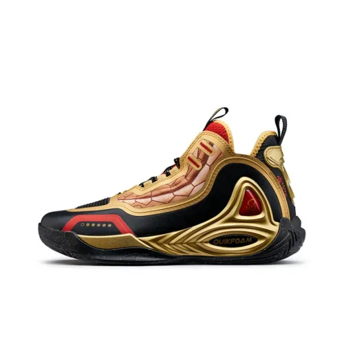 361° Zengo Basketball Shoes Men Mid-Top Black/Gold