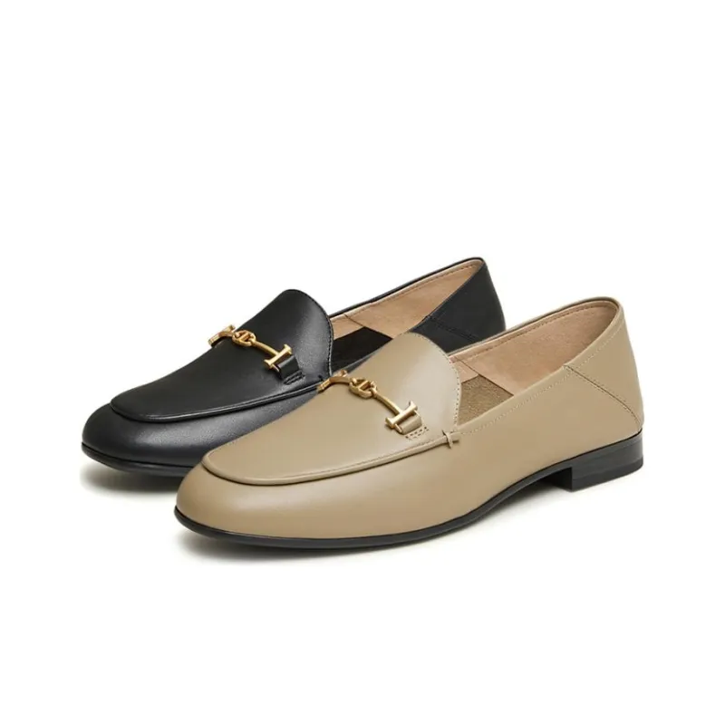TATA Loafers Women's Solid Color-24
