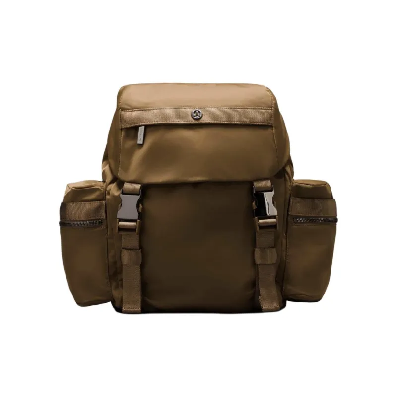 Lululemon Nylon Backpack Mini Unisex Brown-0