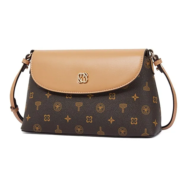 TUCANO PVC Shoulder Bag, Crossbody Bag Women's Coffee-1