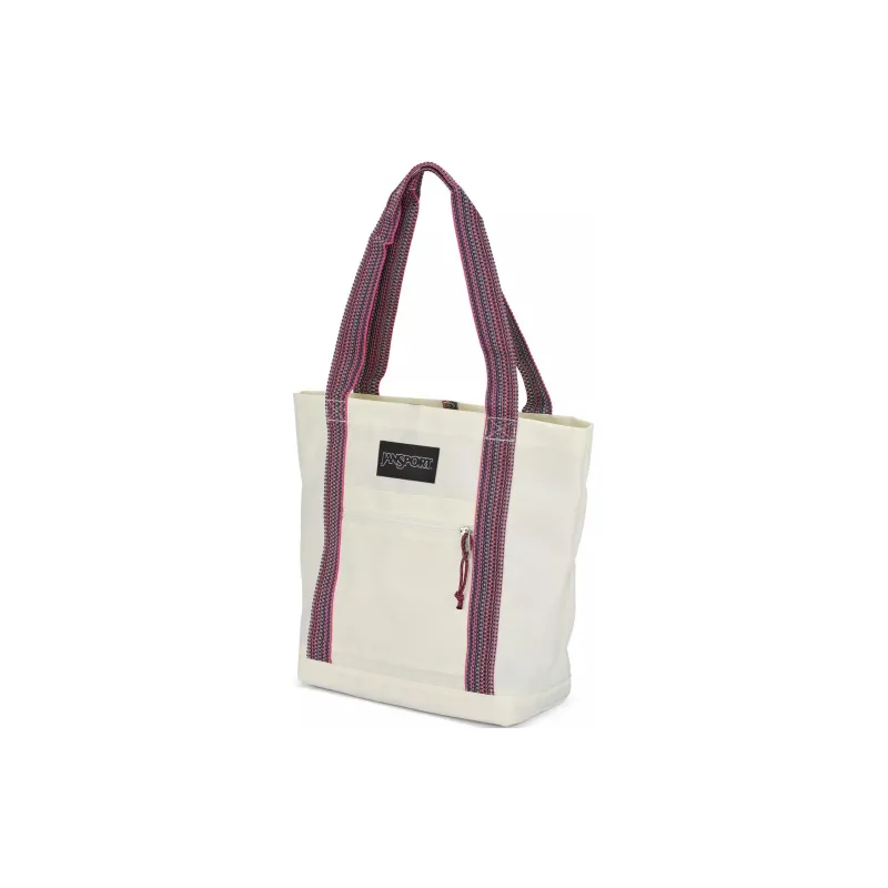 JanSport Recycled Polyester Tote Bag Shopping Bag Handbag Shoulder Bag Unisex White Multicolor-2