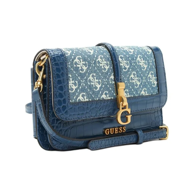 GUESS Artificial Leather Small Square Bag Shoulder Bag Women's Blue-1