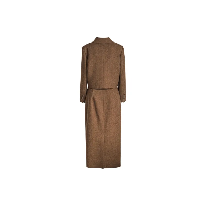 ROEYSHOUSE Business Suit Women's Coffee-1