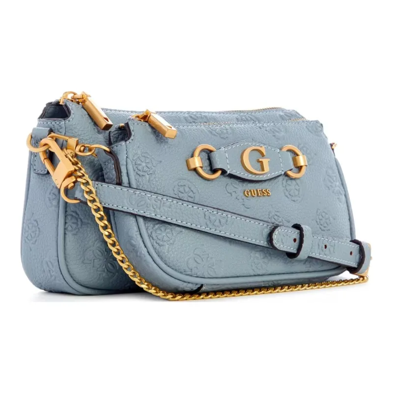 GUESS Artificial Leather Shoulder Bag Crossbody Bag Women's Light Denim-1