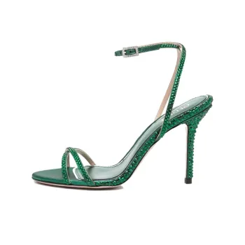 Gedebe Charlize 110mm Crystal-embellished Sandals
