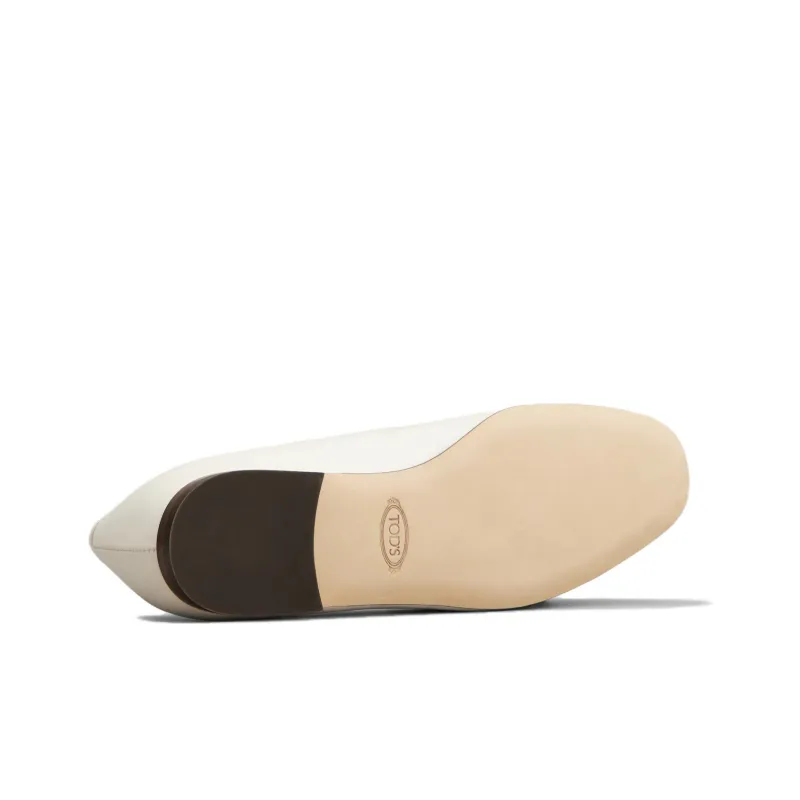 TOD'S Logo-plaque Ballerina Shoes-4