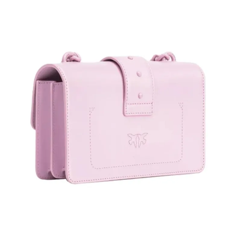 PINKO Love Bag Nappa Leather Shoulder Bag Crossbody Bag Mini Women's Light Pink-2