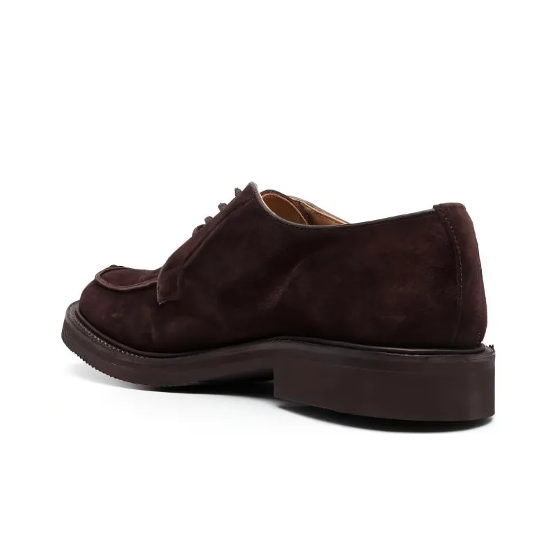 Tricker's Bourton Suede Derby Shoes-4