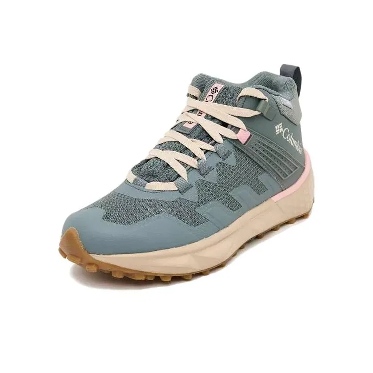 Columbia Wear Resistant Mid Top Outdoor Shoes Women's Gray Green-1
