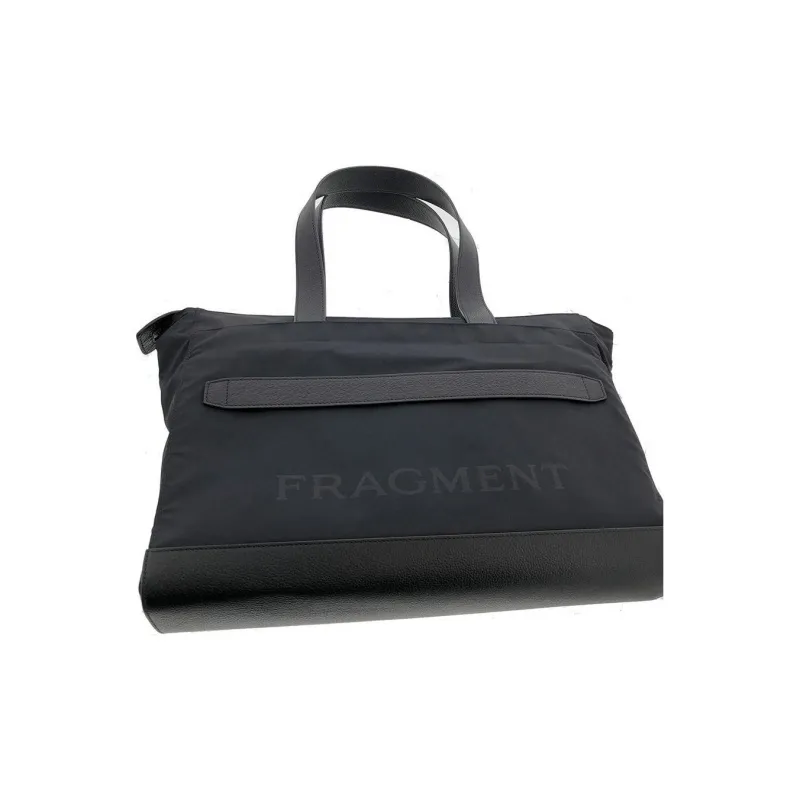 BVLGARI Fragment Design Collaboration Nylon And Leather Tote Bag Shopping Bag Shoulder Bag Handbag Men's Black-2